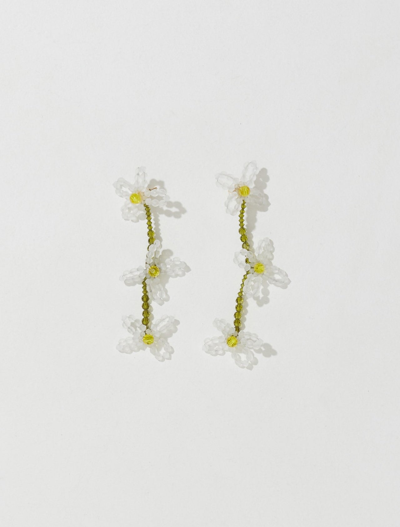 Three Tiered Daisy Stud Earrings in Daisy