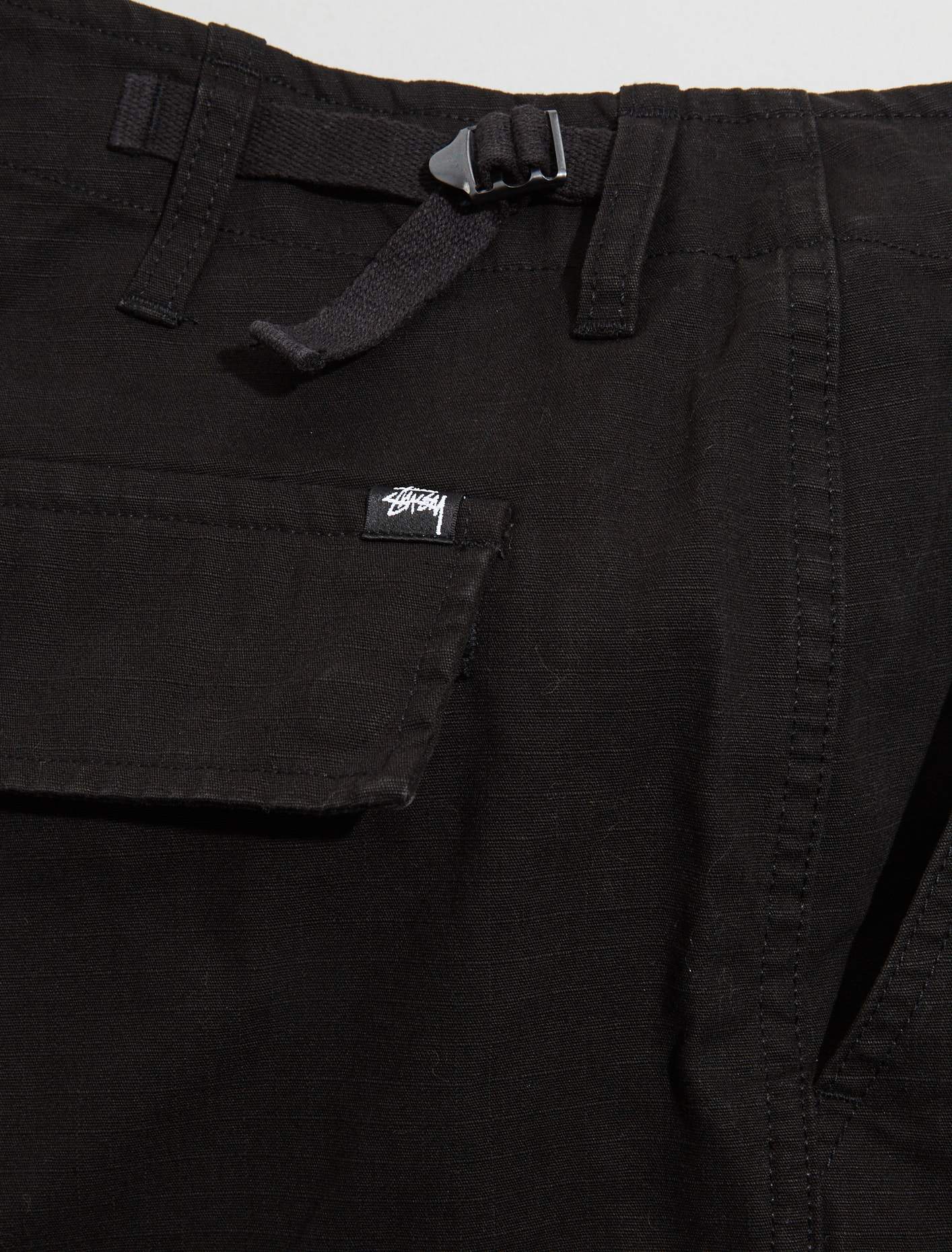 Ripstop Surplus Cargo Pants in Black