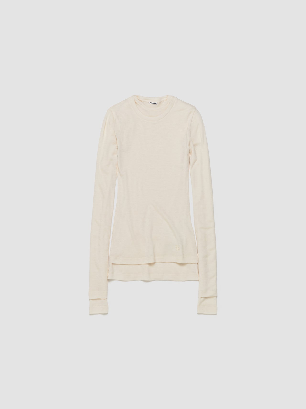 Double Layer Longsleeve Top in Bone