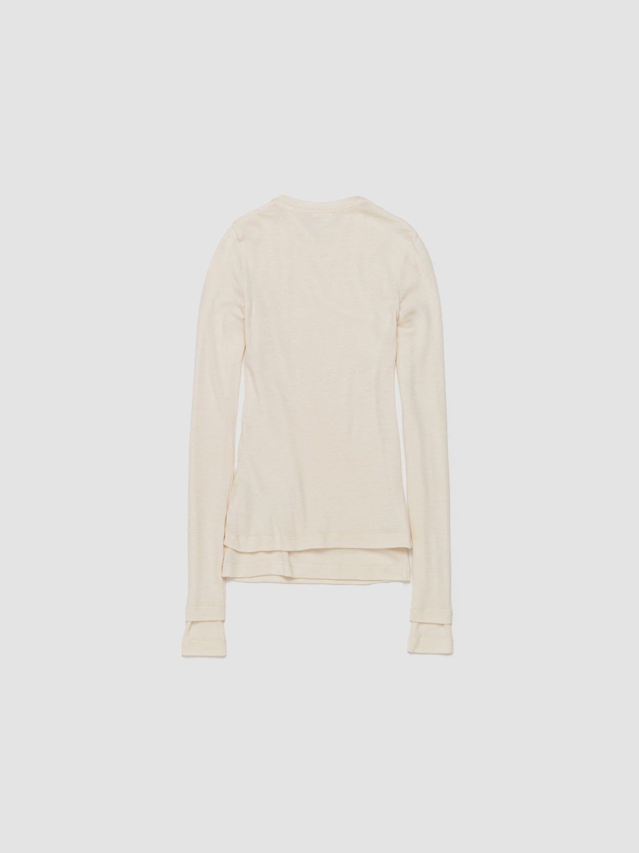 Double Layer Longsleeve Top in Bone