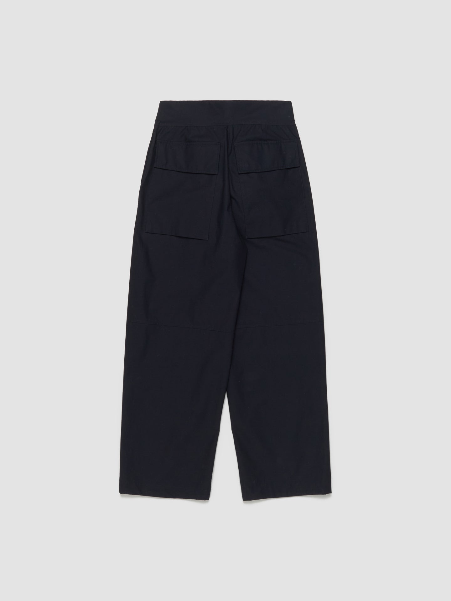 Belted Trousers in Dark Navy