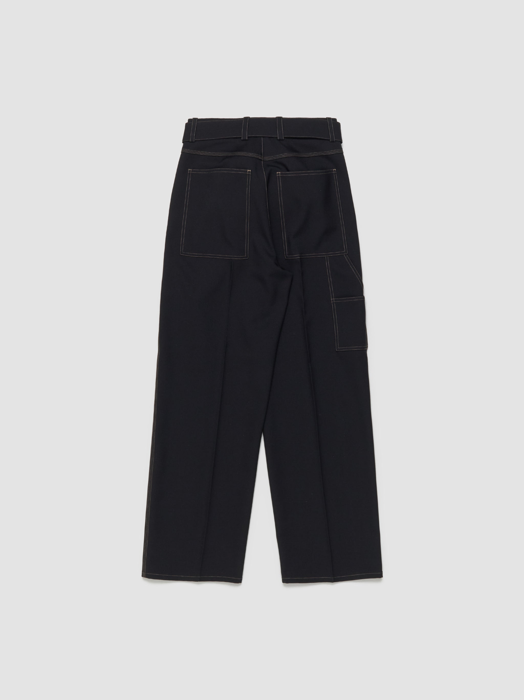 Belted Trousers in Black