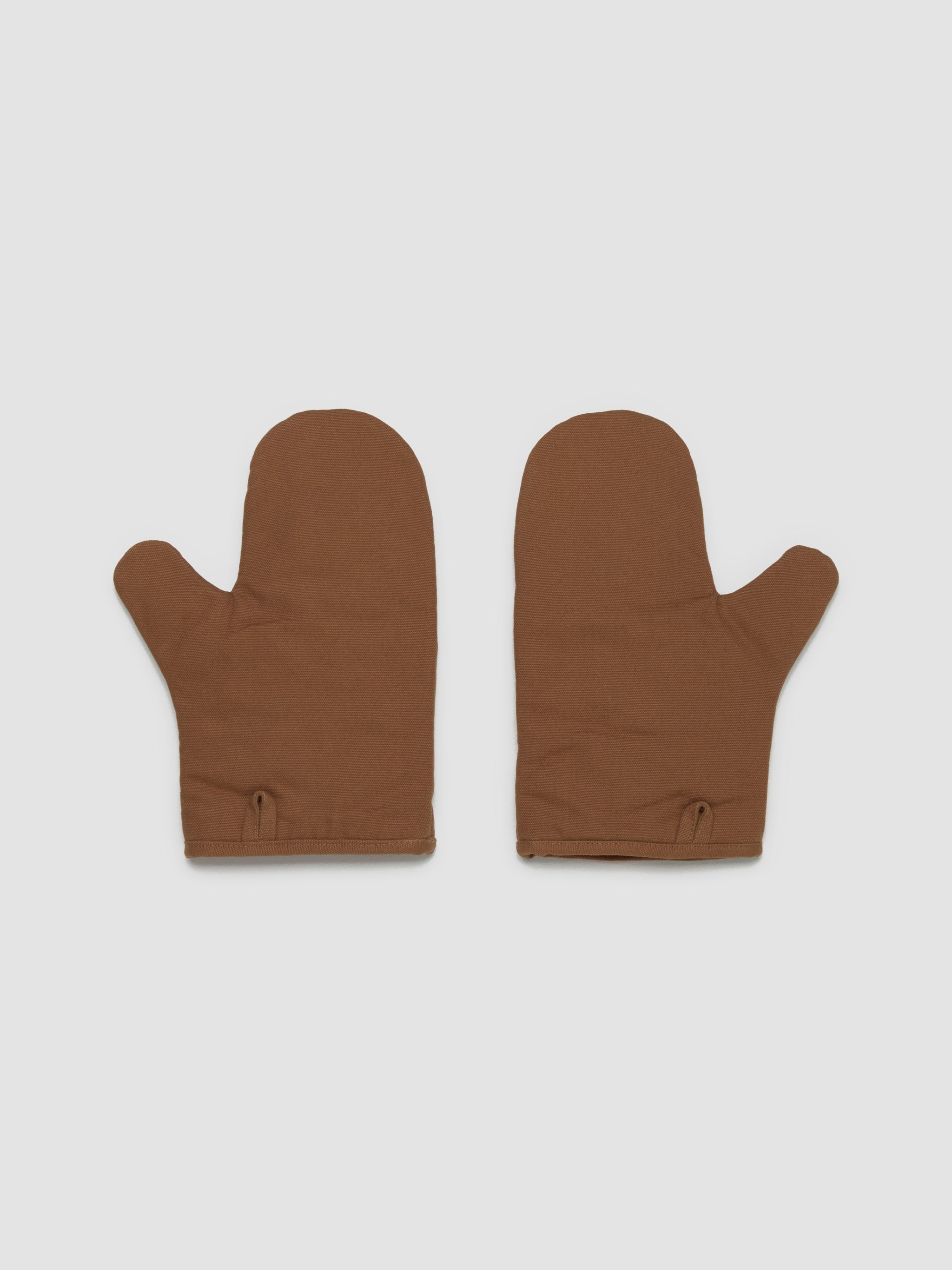 Canvas Oven Mitten Set in Hamilton Brown