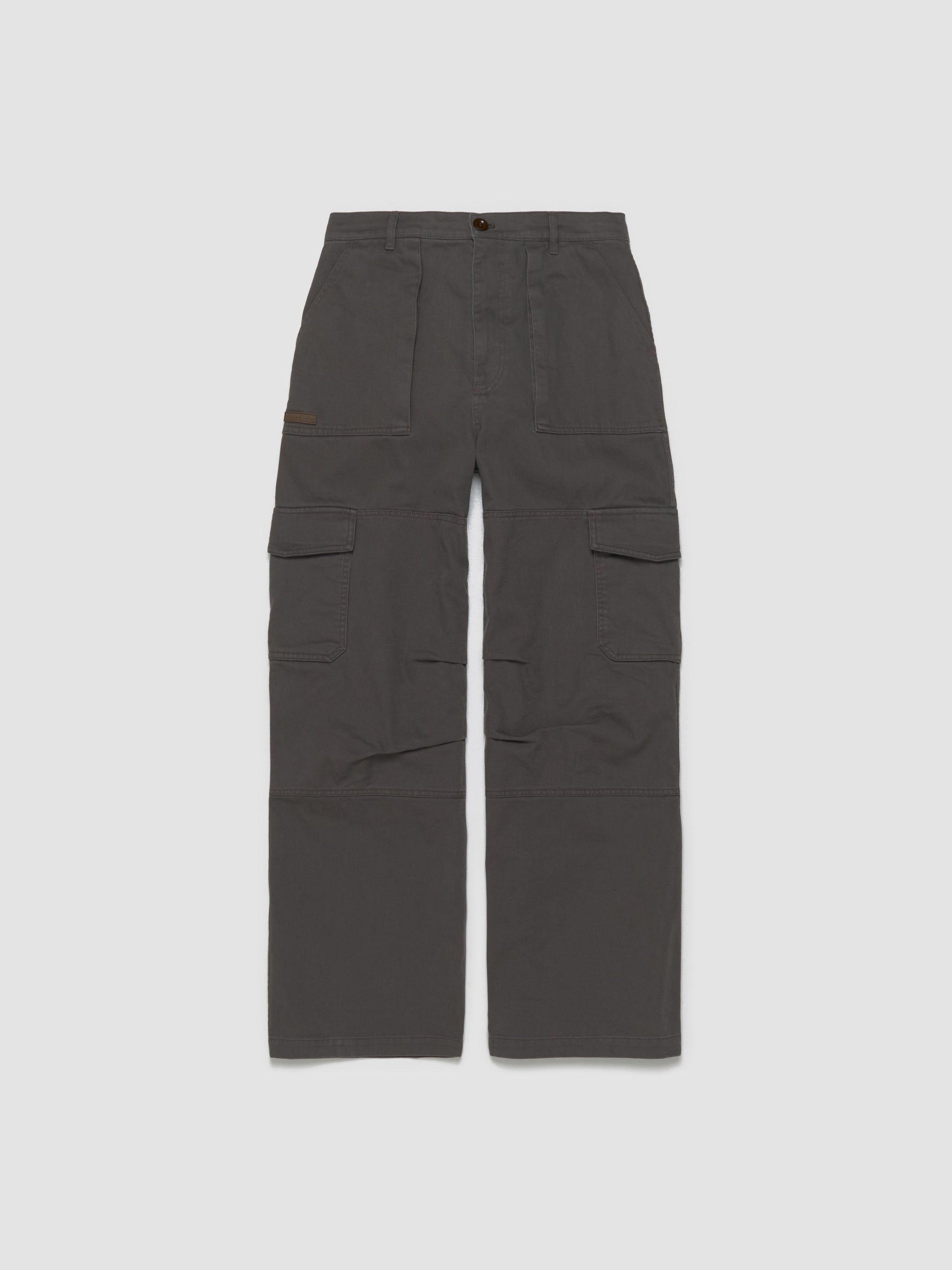 Twill Trousers in Khaki Green