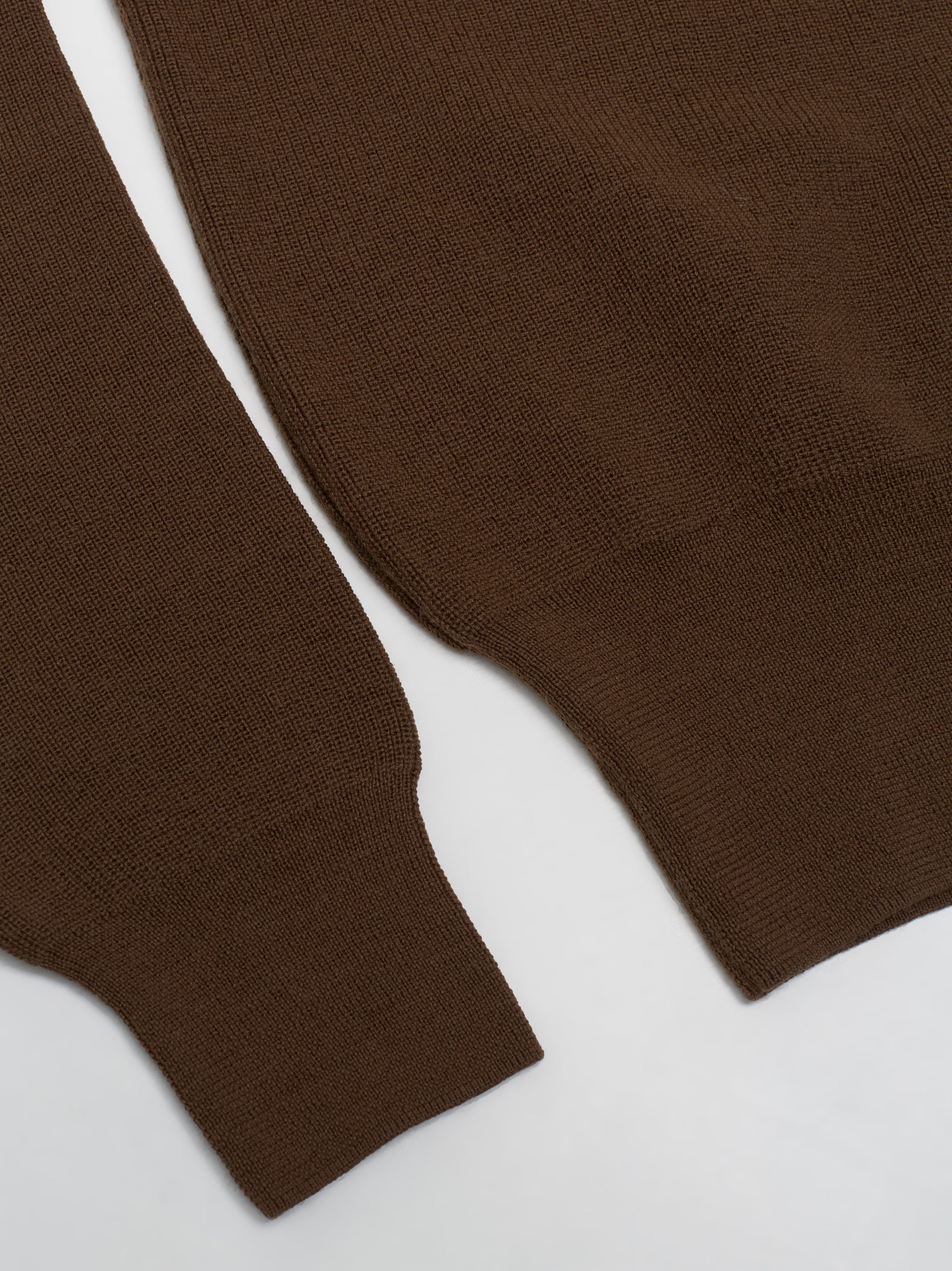 Crew Neck Jumper in Hazelnut Brown