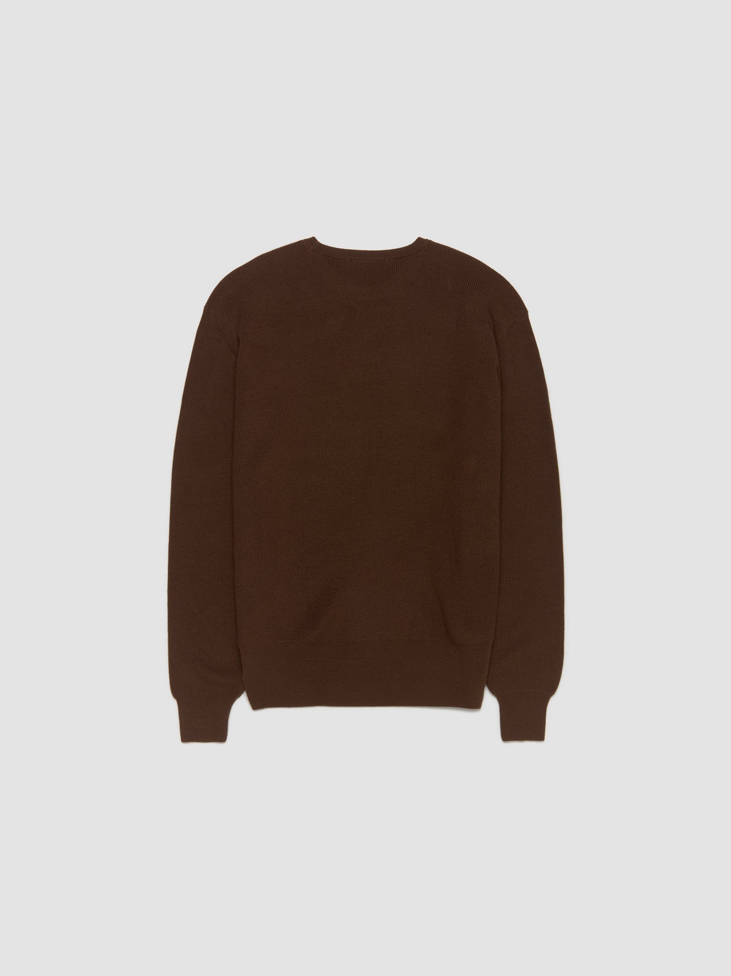 Crew Neck Jumper in Hazelnut Brown