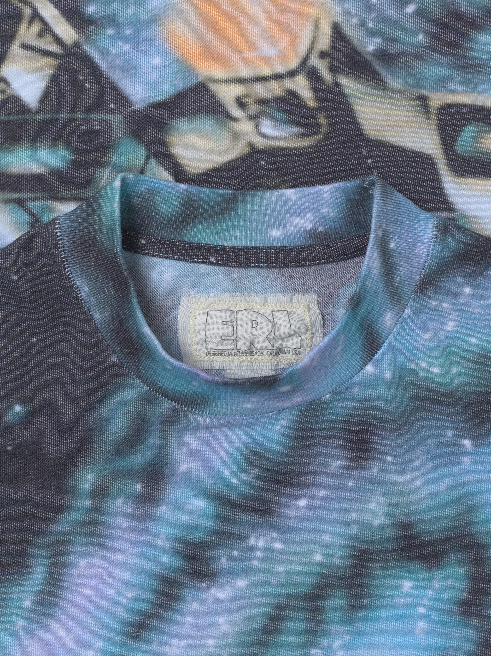 Cotton T-Shirt in Space Print