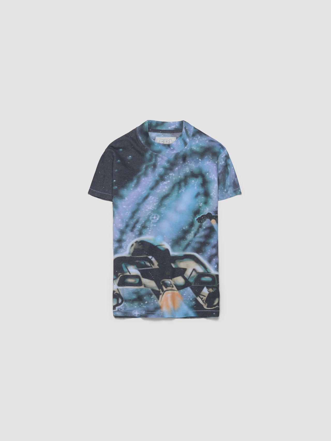 Cotton T-Shirt in Space Print