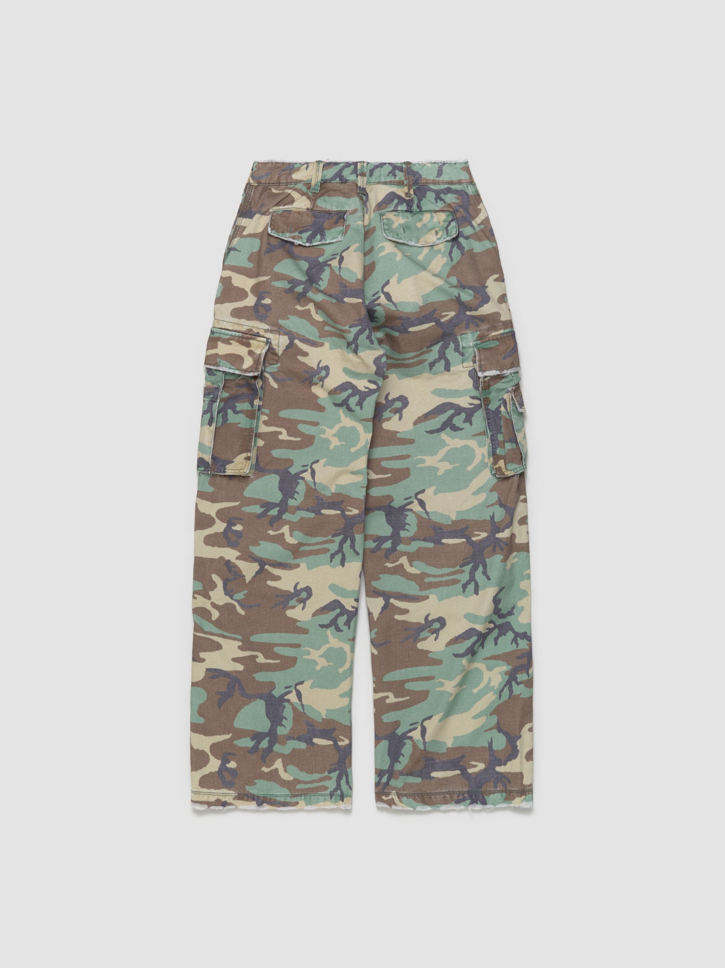 Camo Cargo Woven Pants in Green Camo