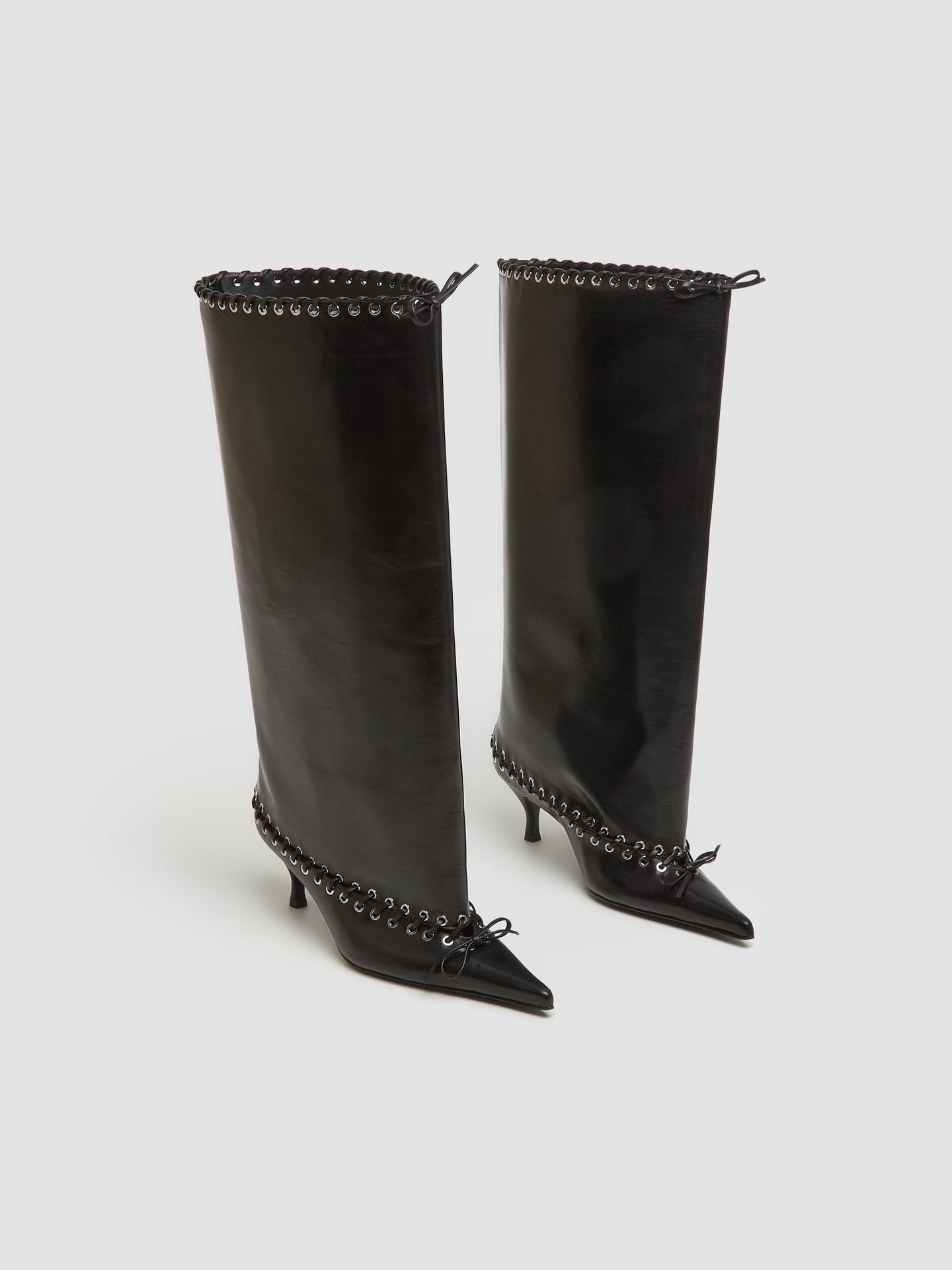 Level Knee High Boot in Nappa Black