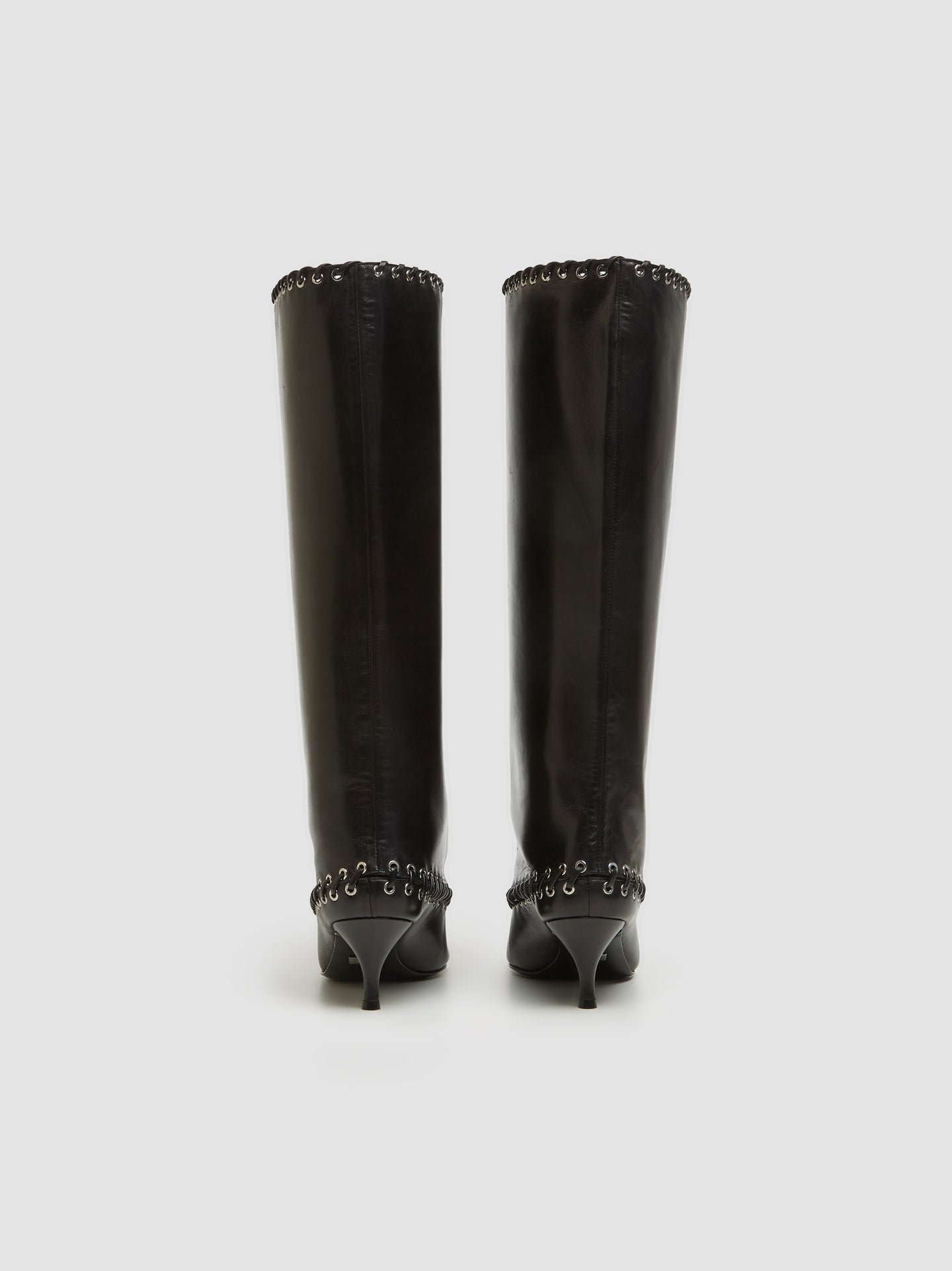 Level Knee High Boot in Nappa Black