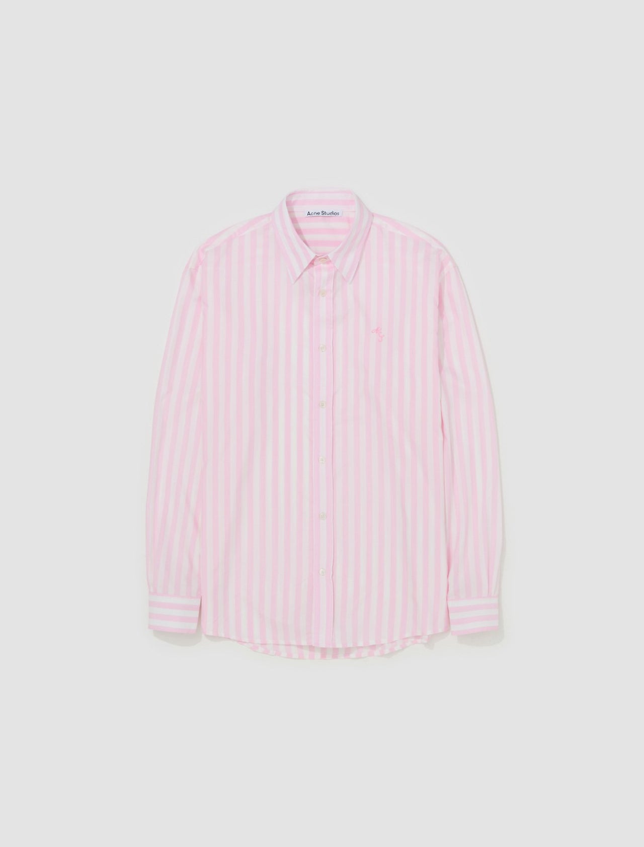 Striped Shirt in Pink & White