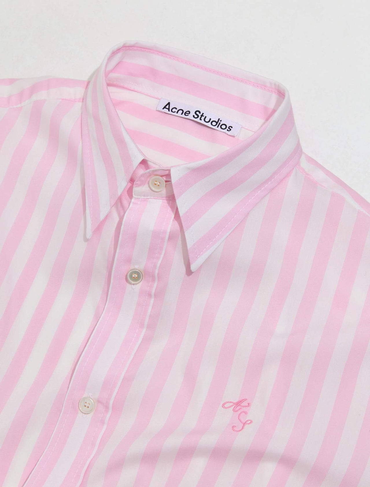 Striped Shirt in Pink & White