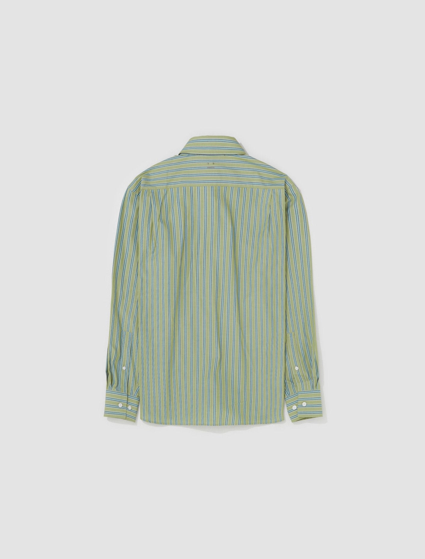 Striped Button-Up Shirt in Green