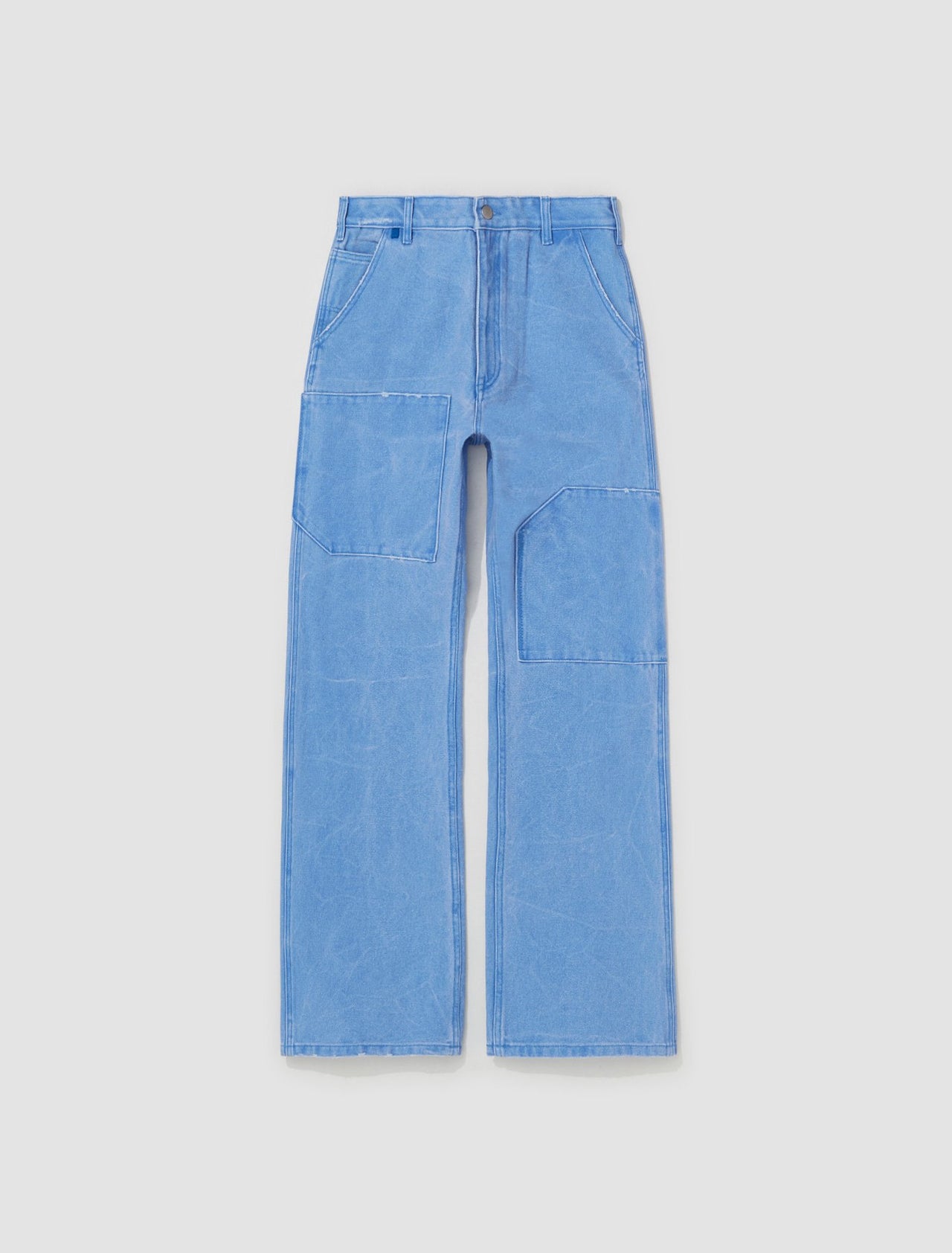 Patch Canvas Trousers Powder Blue