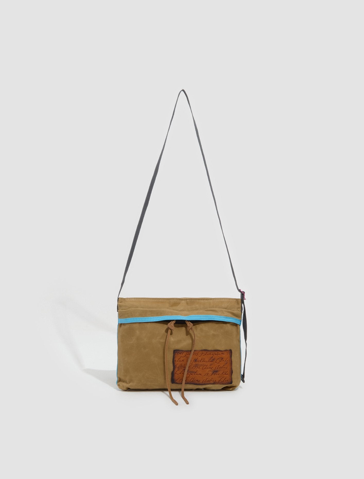 Andemer Crossbody Wax Bag in Beige