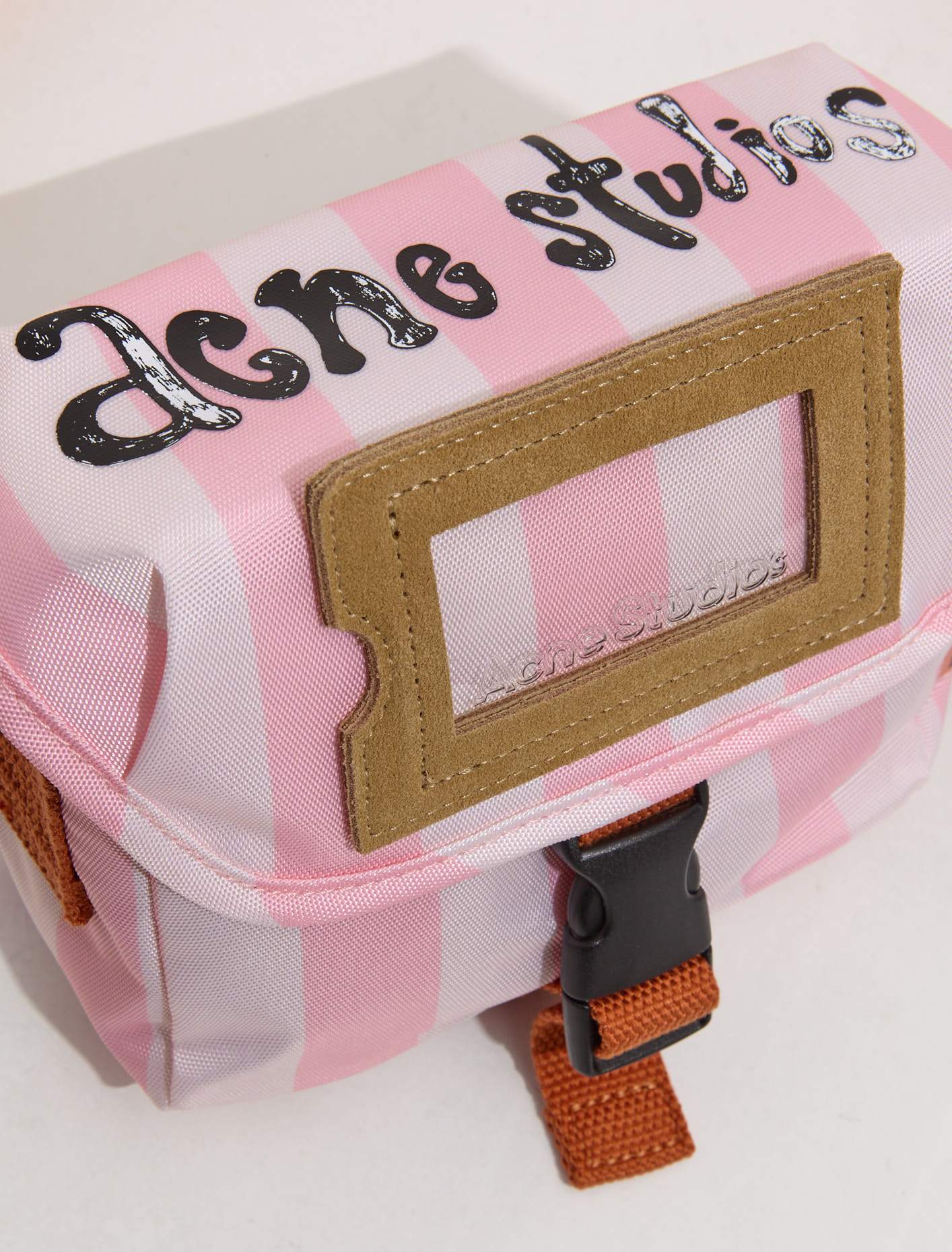 Mini Messenger Bag in Light Pink