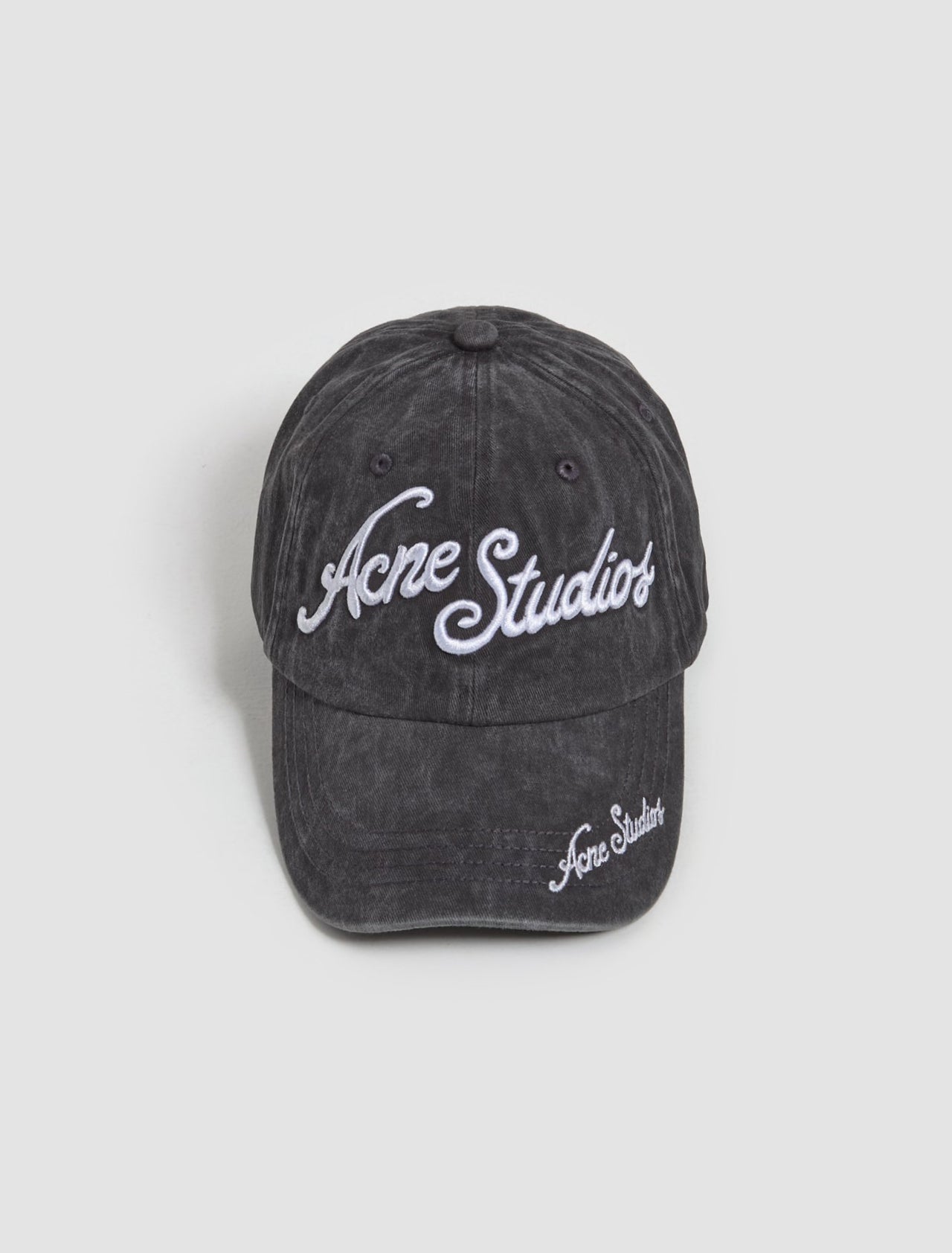 Cap with Logo in Faded Black