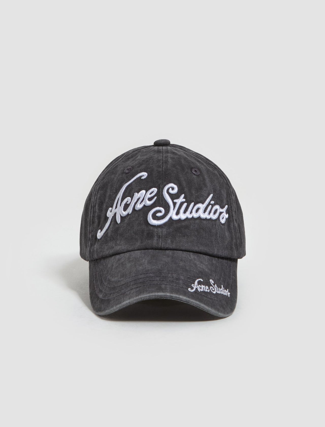 Cap with Logo in Faded Black