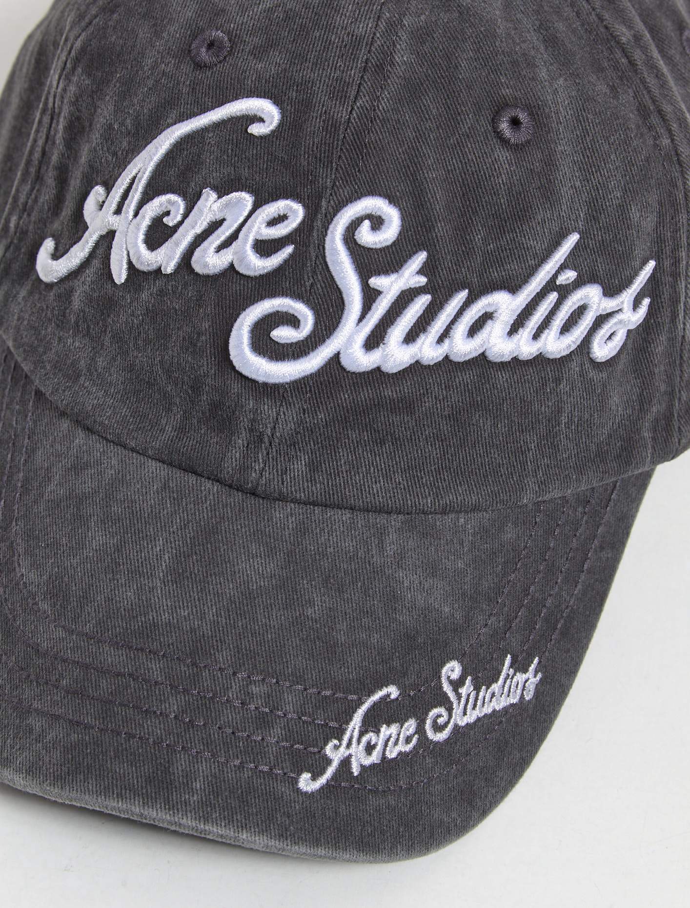 Cap with Logo in Faded Black