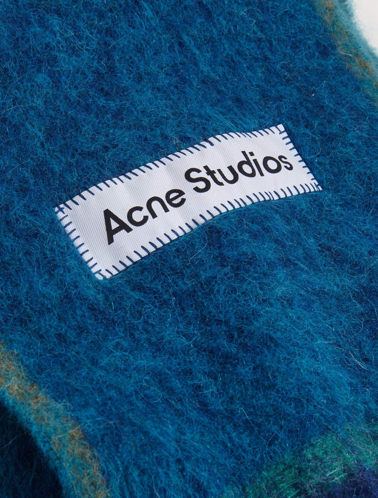 Wool Scarf in Turquoise Blue