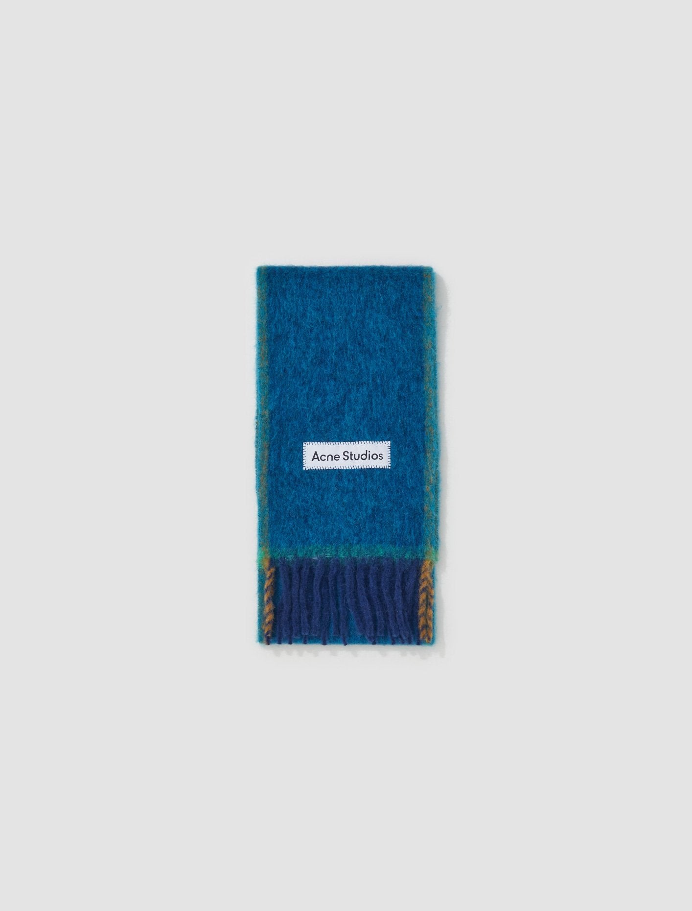 Wool Scarf in Turquoise Blue