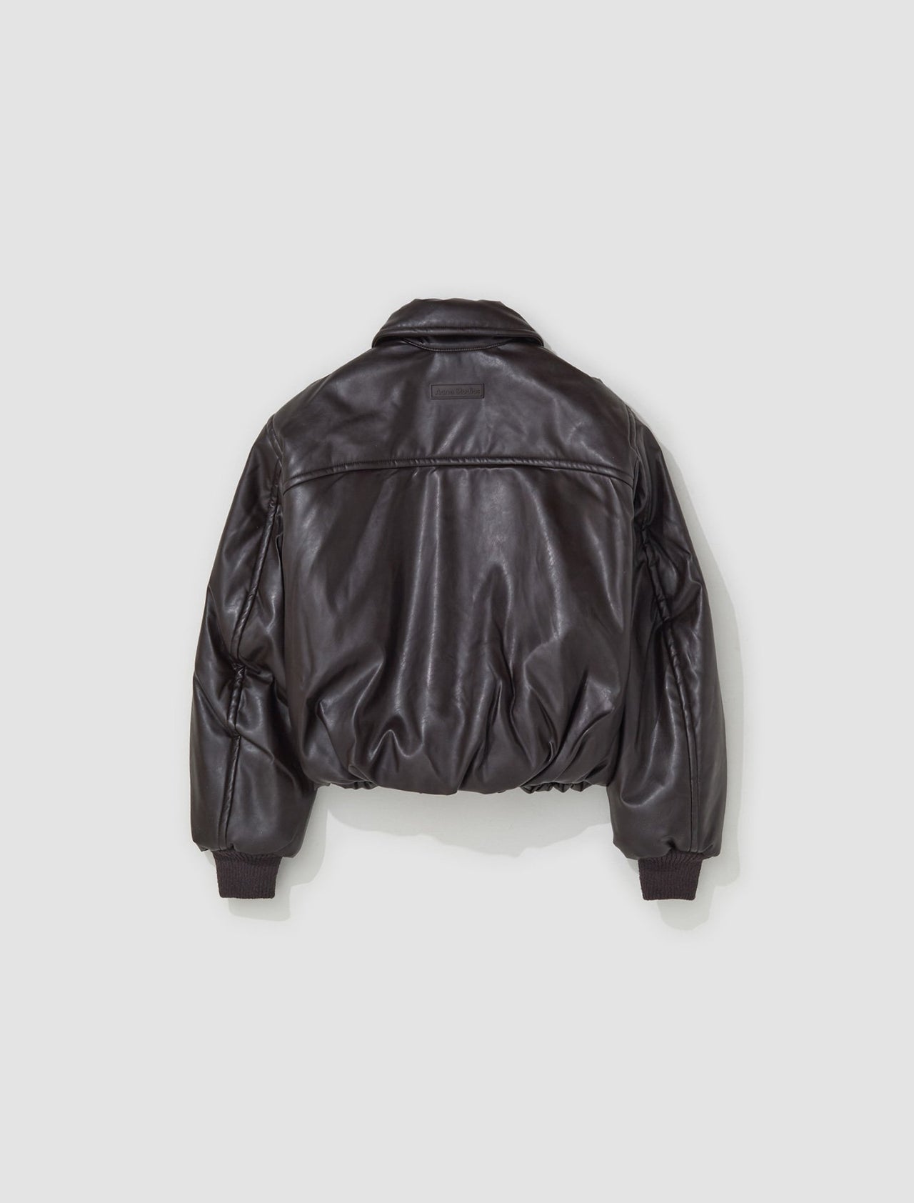 Coated Bomber Jacket in Dark Brown