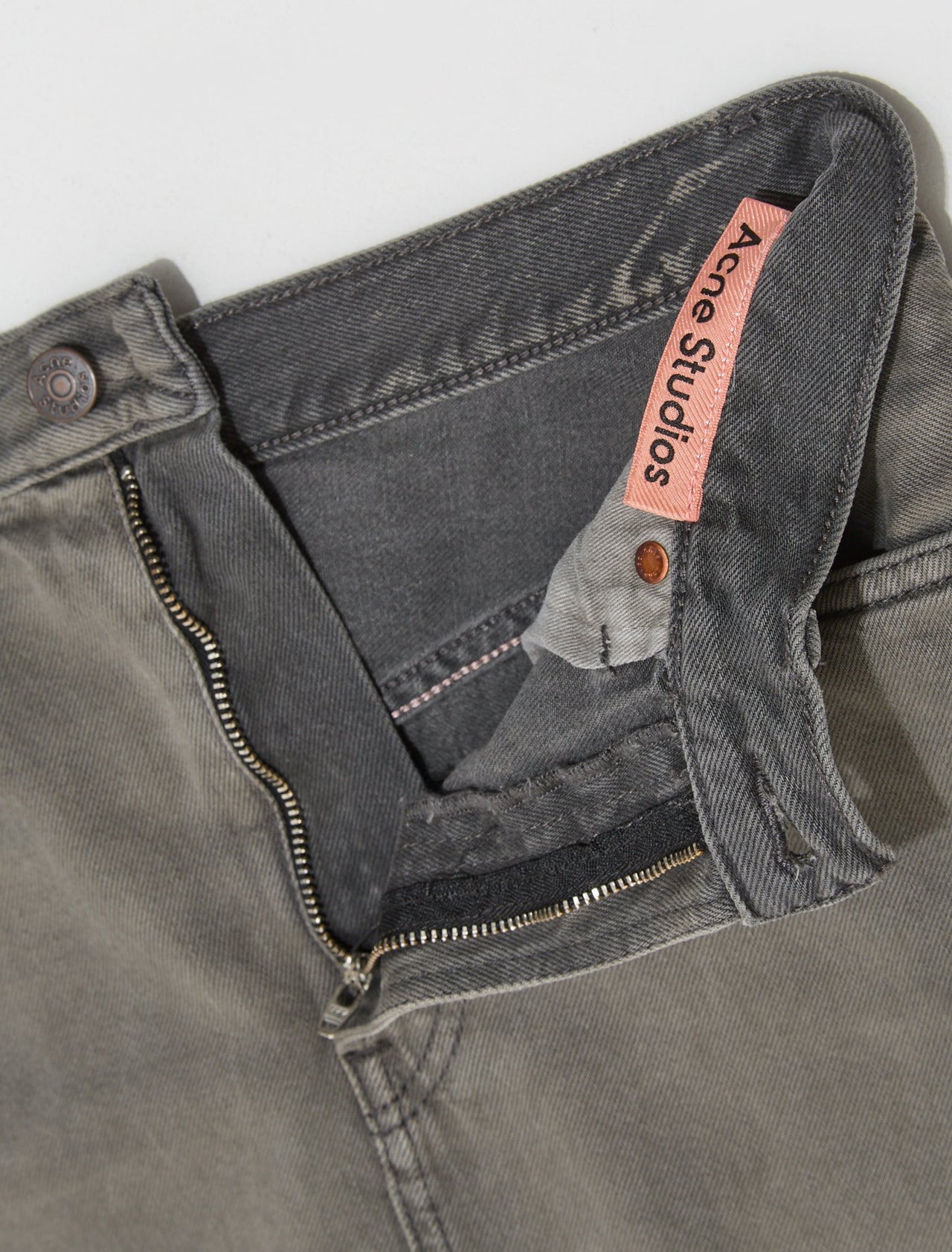 Denim Skirt in Anthracite Grey