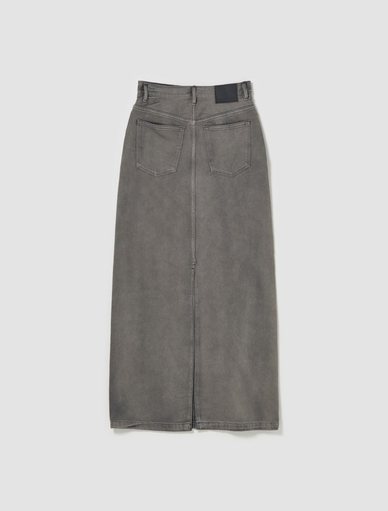 Denim Skirt in Anthracite Grey