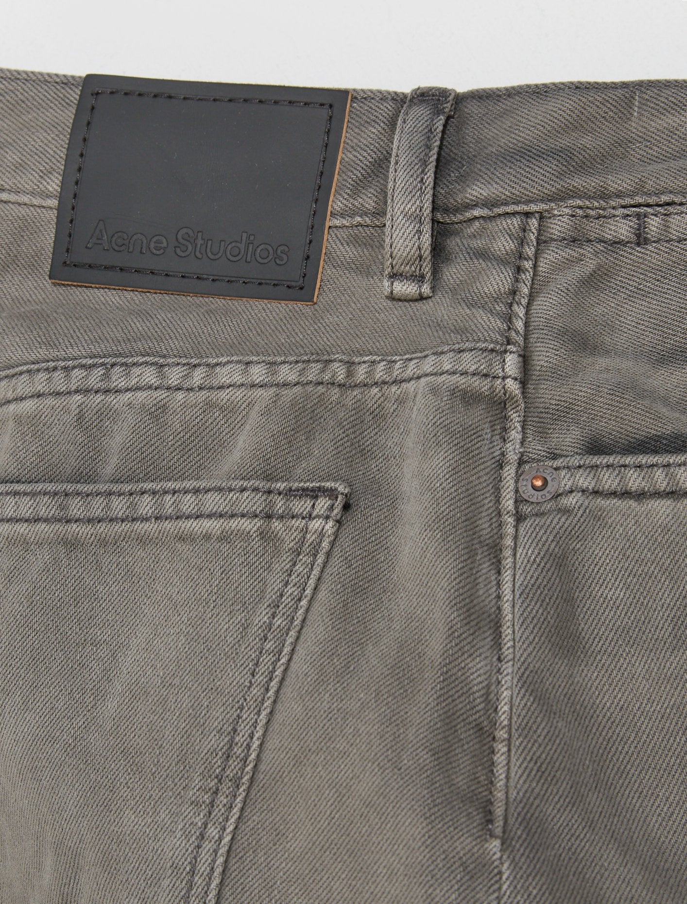 Denim Skirt in Anthracite Grey