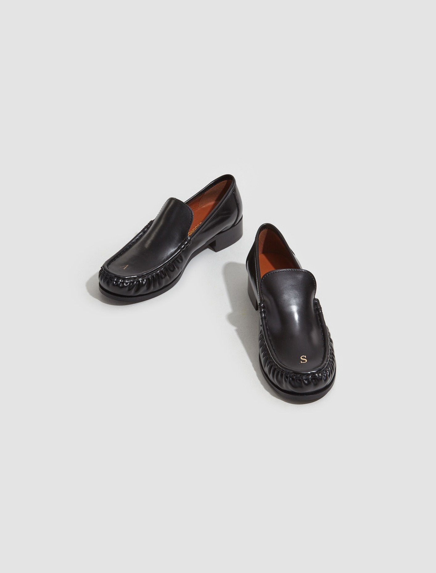 Leather Loafers in Black