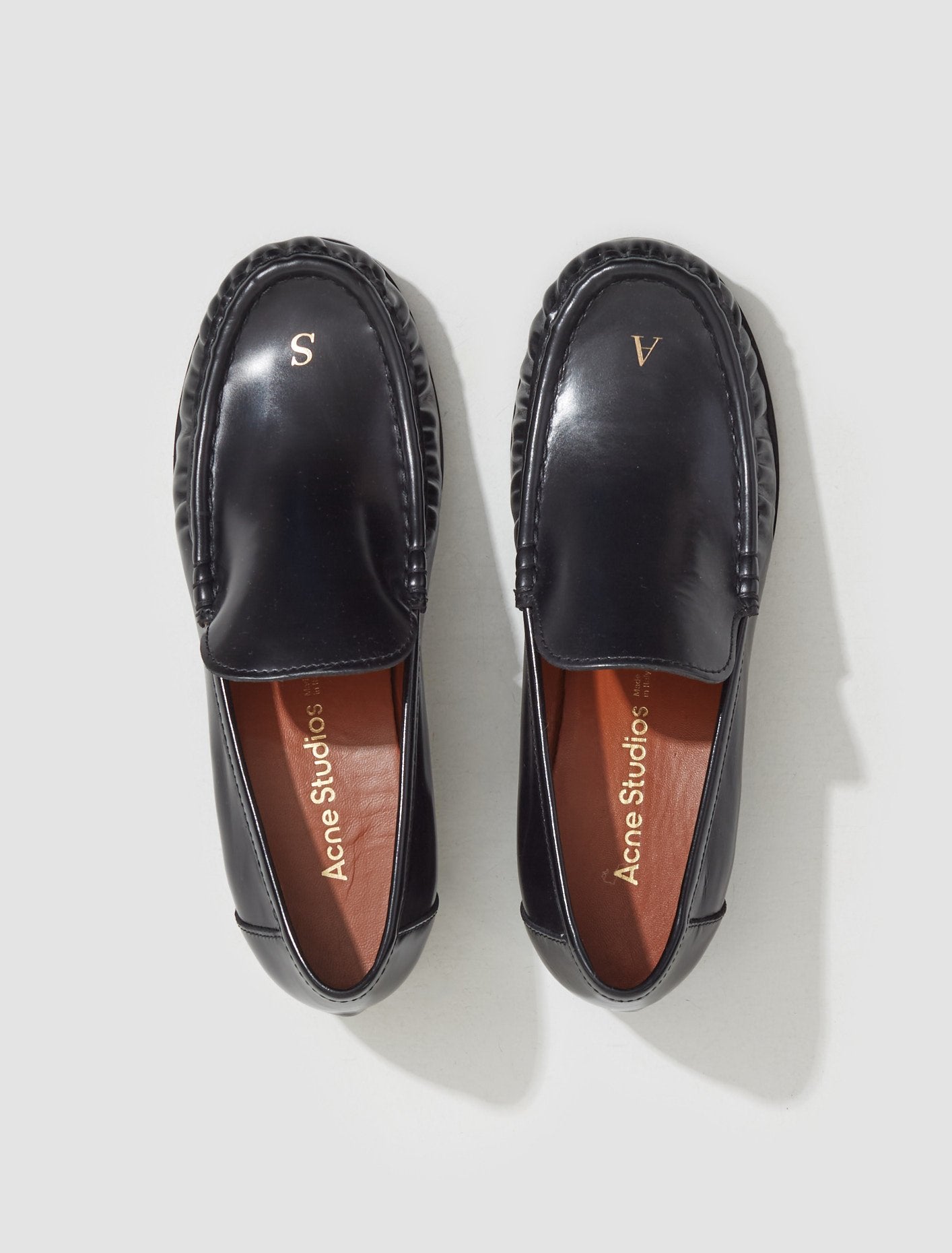Leather Loafers in Black