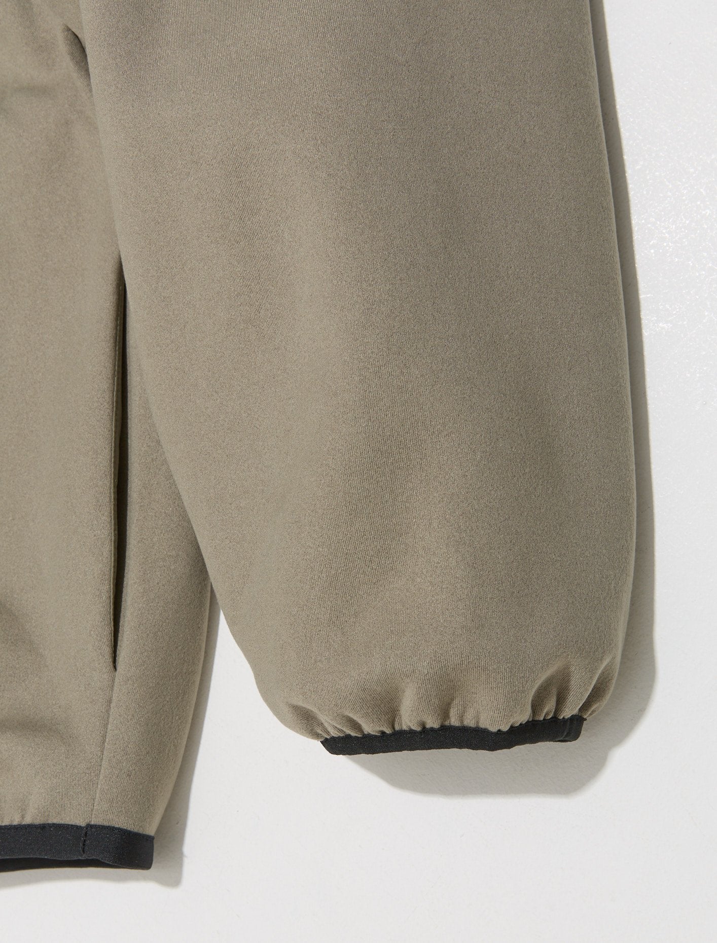 x Fear Of God Athletics Suede Fleece Half Zip Sweatshirt in Clay