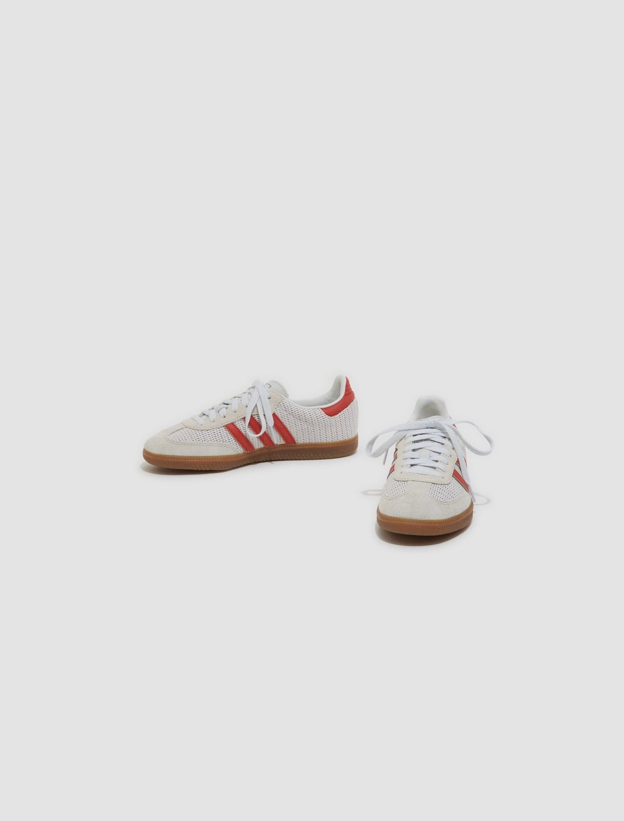 Samba OG Sneaker in White & Red