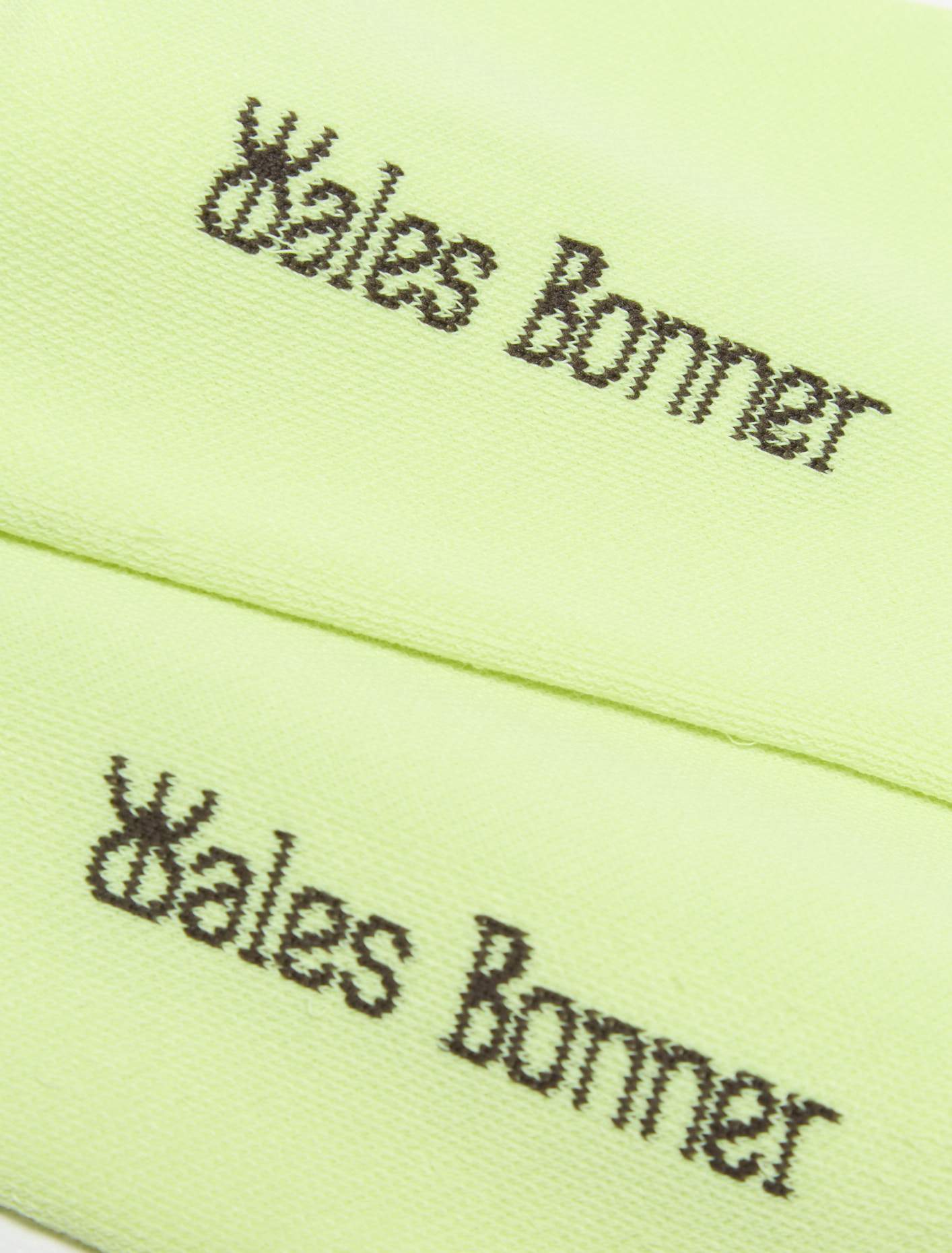 x Wales Bonner Short Socks in Semi Frozen Yellow