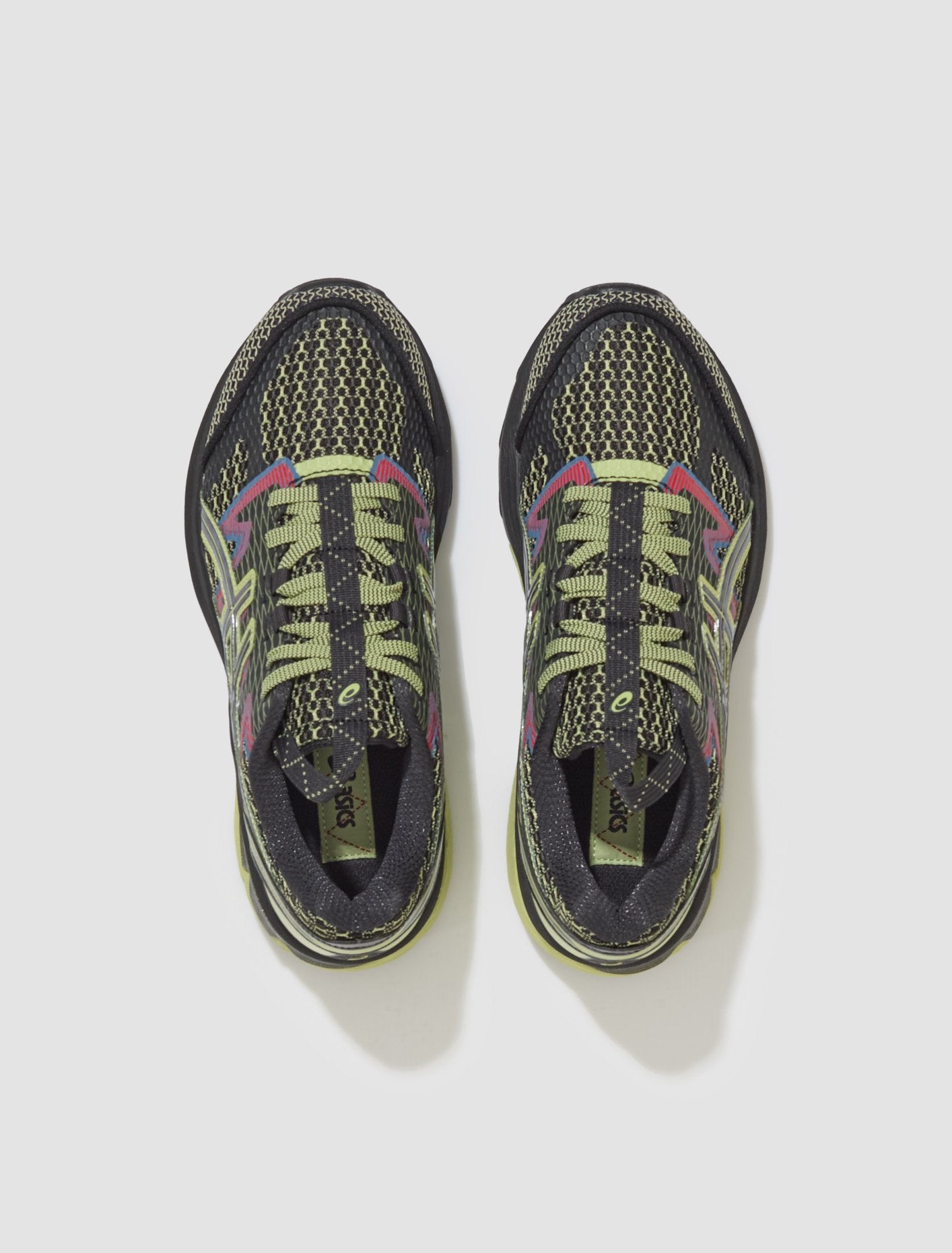 US4-S GEL-TERRAIN Sneaker in Black & Neon Lime