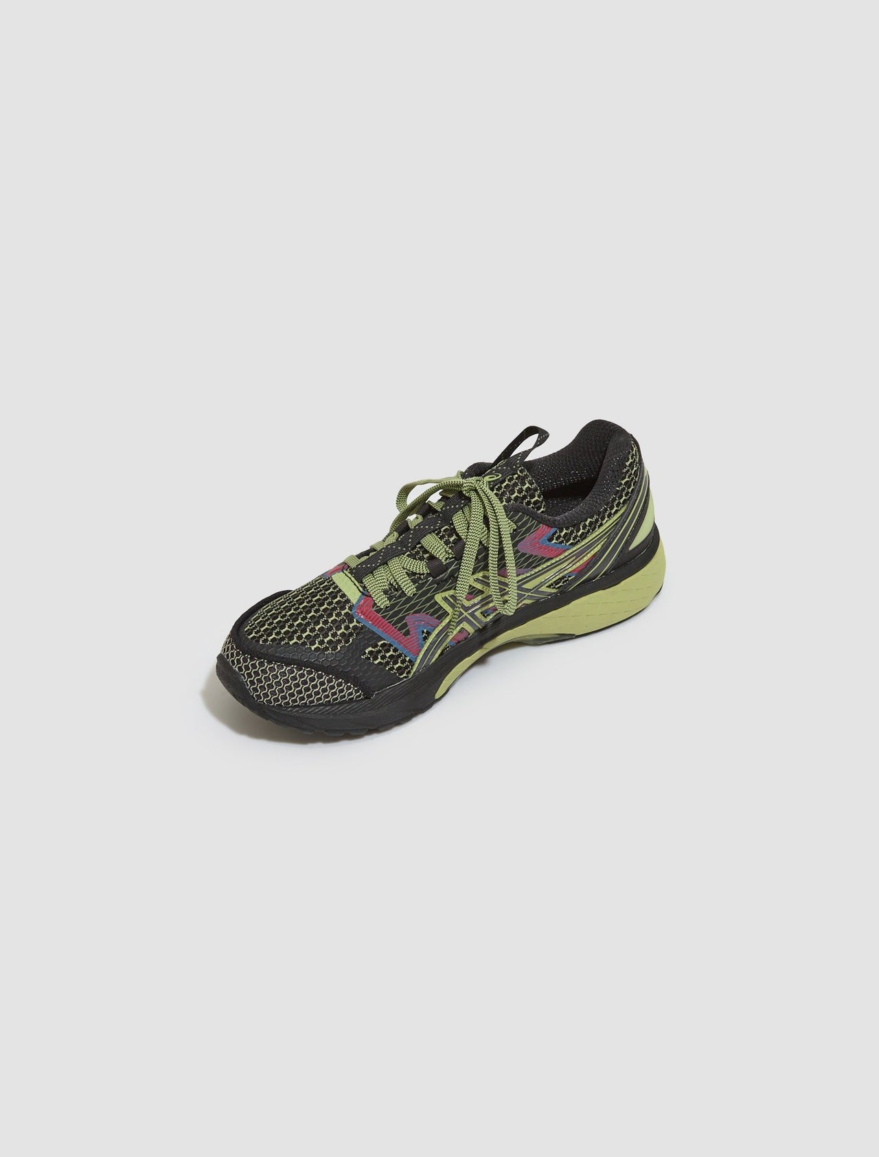 US4-S GEL-TERRAIN Sneaker in Black & Neon Lime