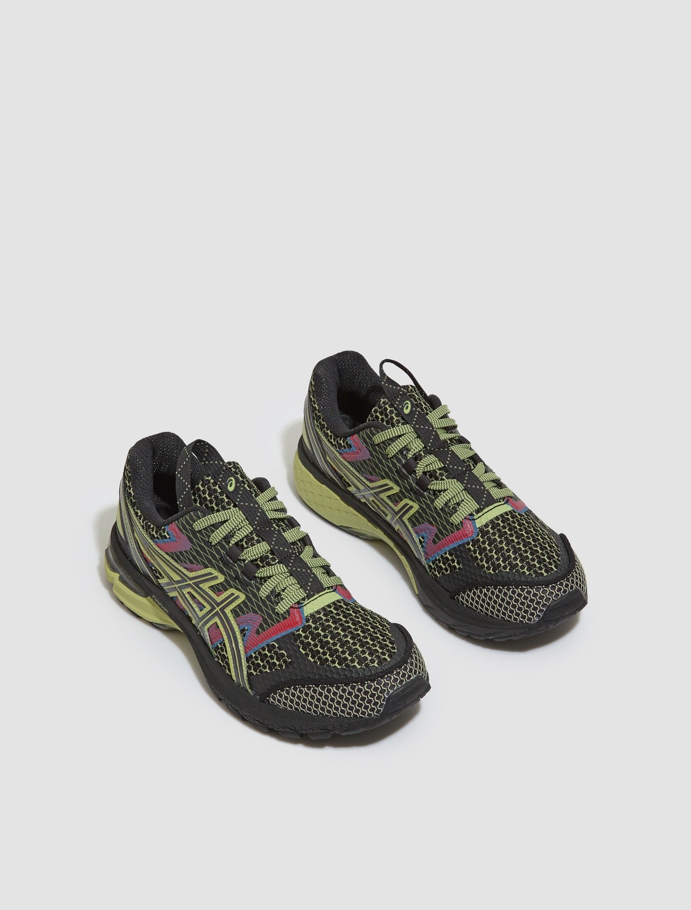 US4-S GEL-TERRAIN Sneaker in Black & Neon Lime