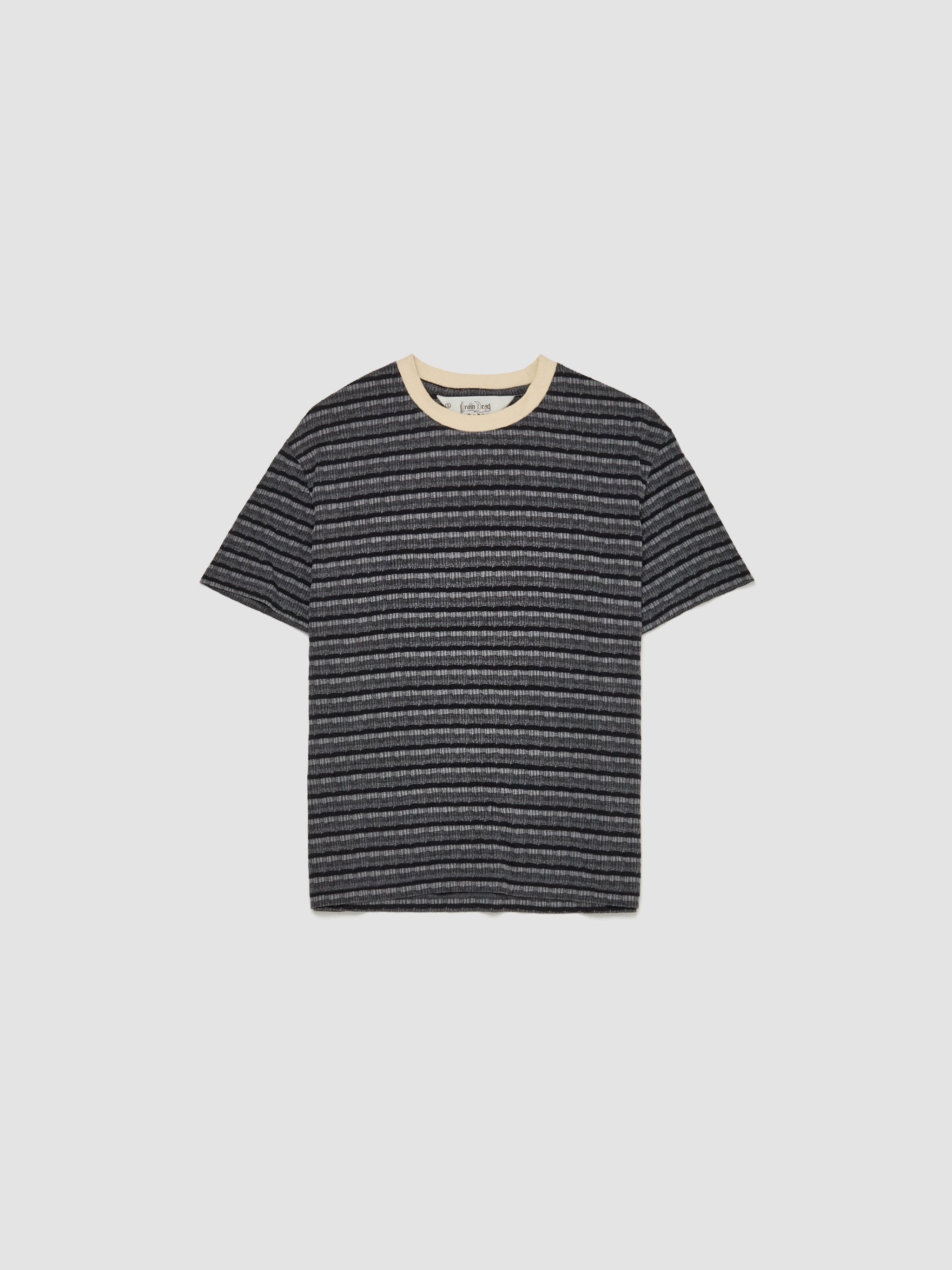 Pruned Short Sleeve T-Shirt in Charcoal