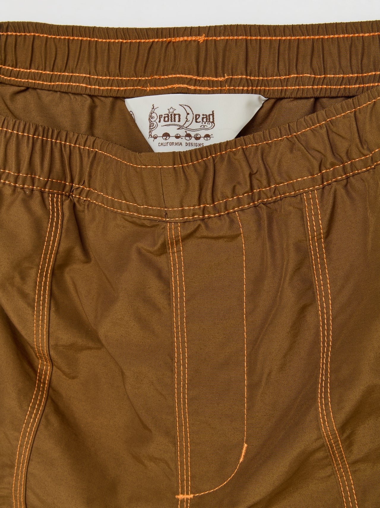 Triple Needle Bishop Shorts in Sepia