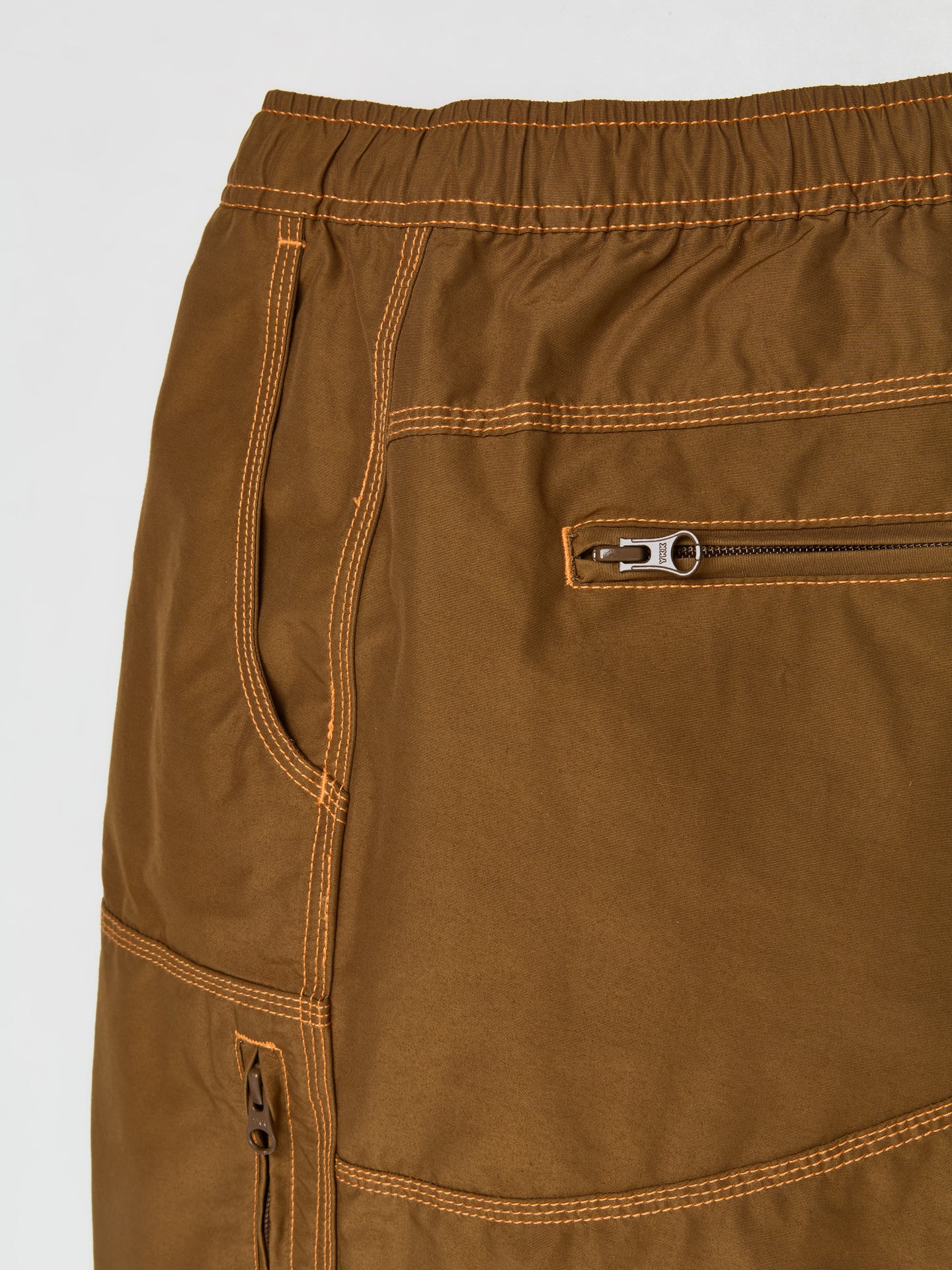 Triple Needle Bishop Shorts in Sepia