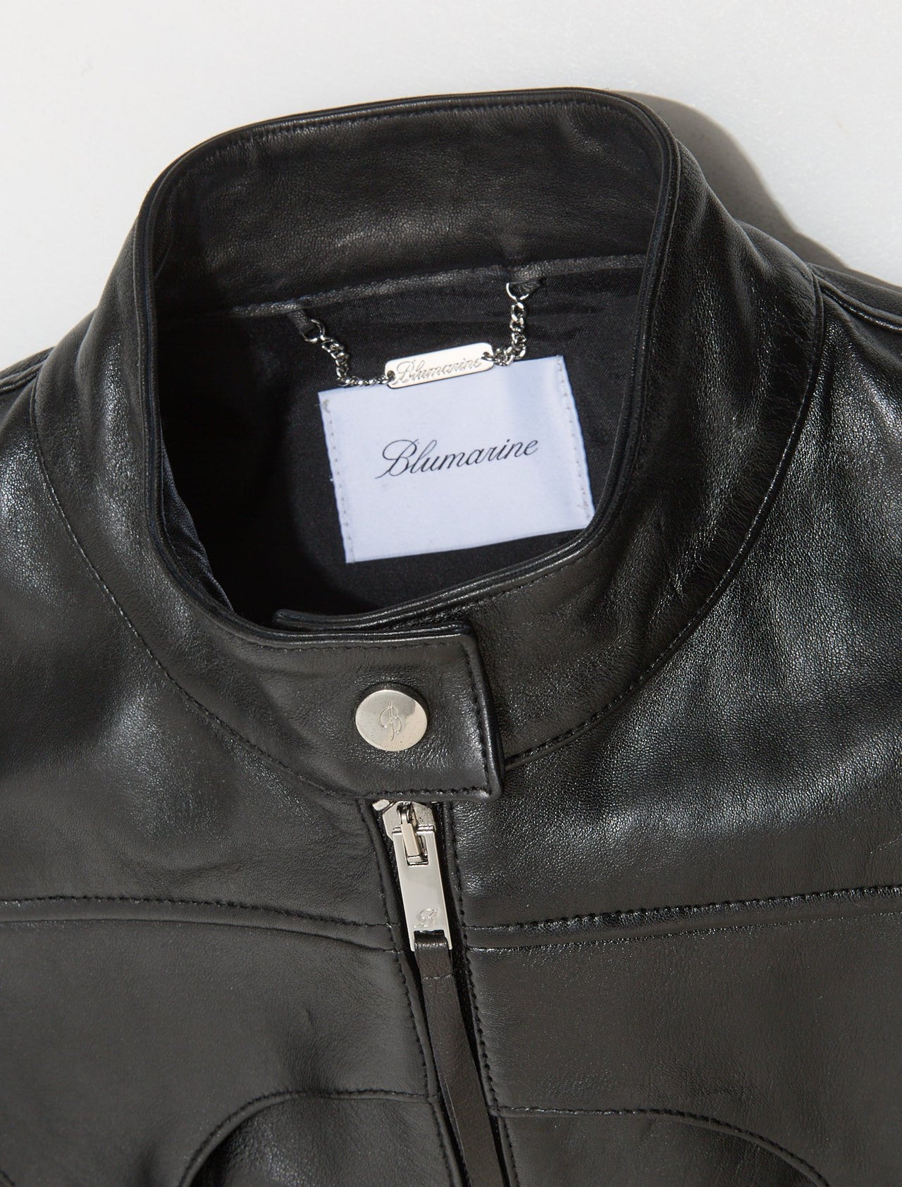 Biker Jacket with Guêpière Pattern in Black