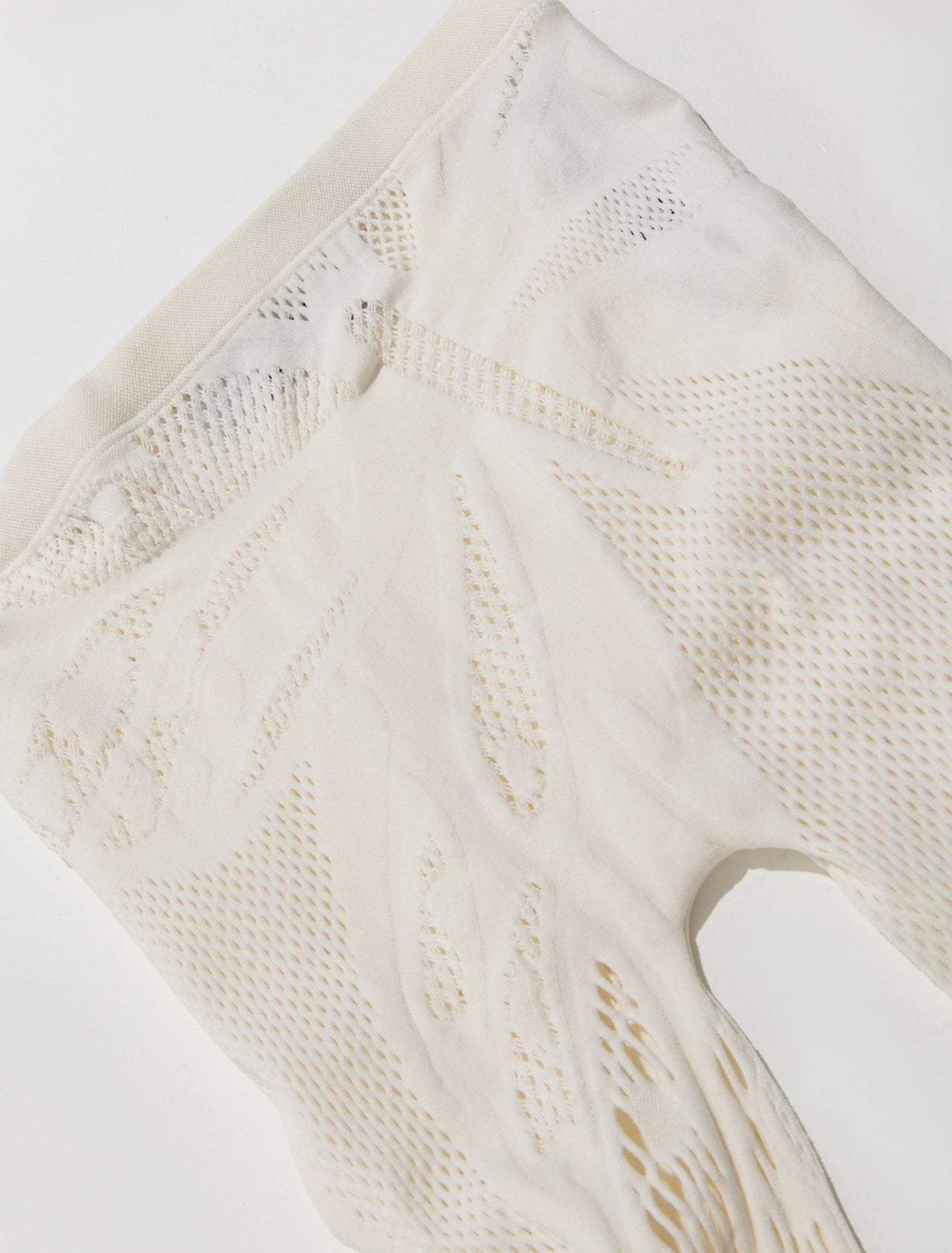 Knit Jacquard Leggings in Butter