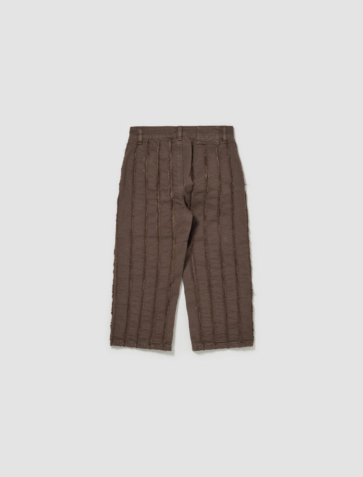 Pant Row Edge Tape Trousers in Mud