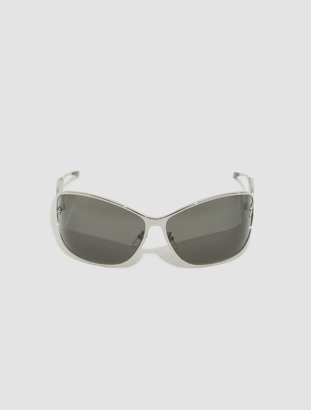 Wrap-Around Sunglasses in Silver