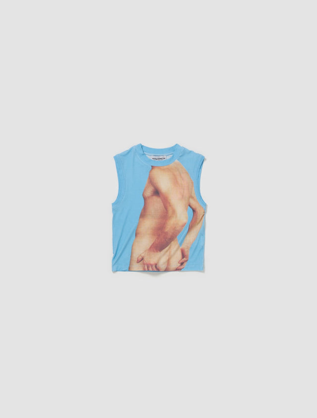 Touch With The Eyes Tank Top in Blue