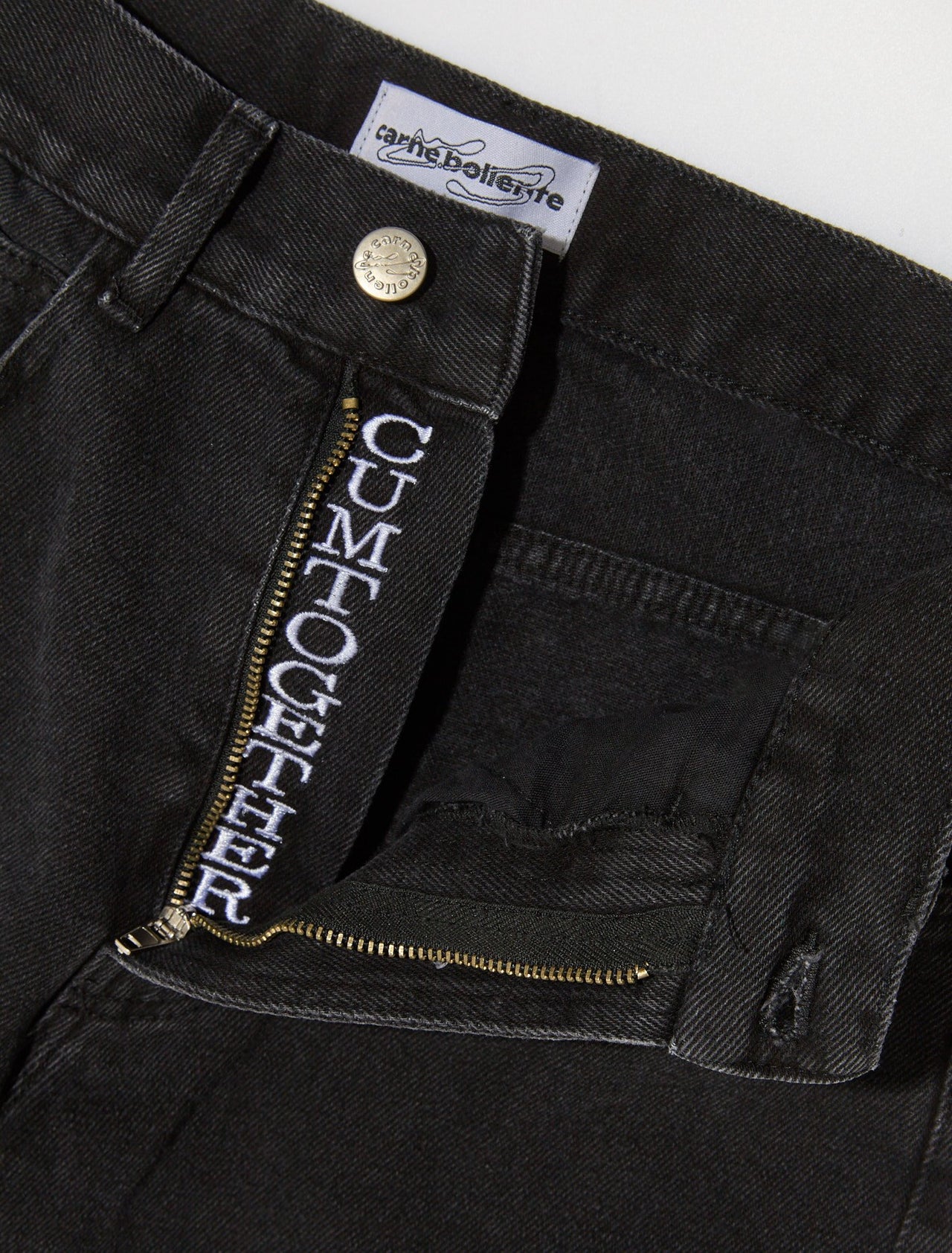 Fly Together Trousers in Washed Black