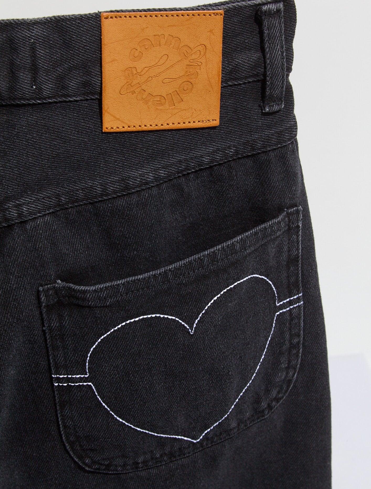 Fly Together Trousers in Washed Black