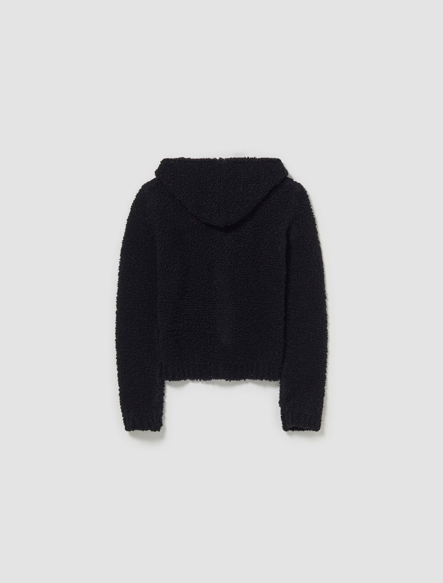 May Black Boucle Cardigan in Black