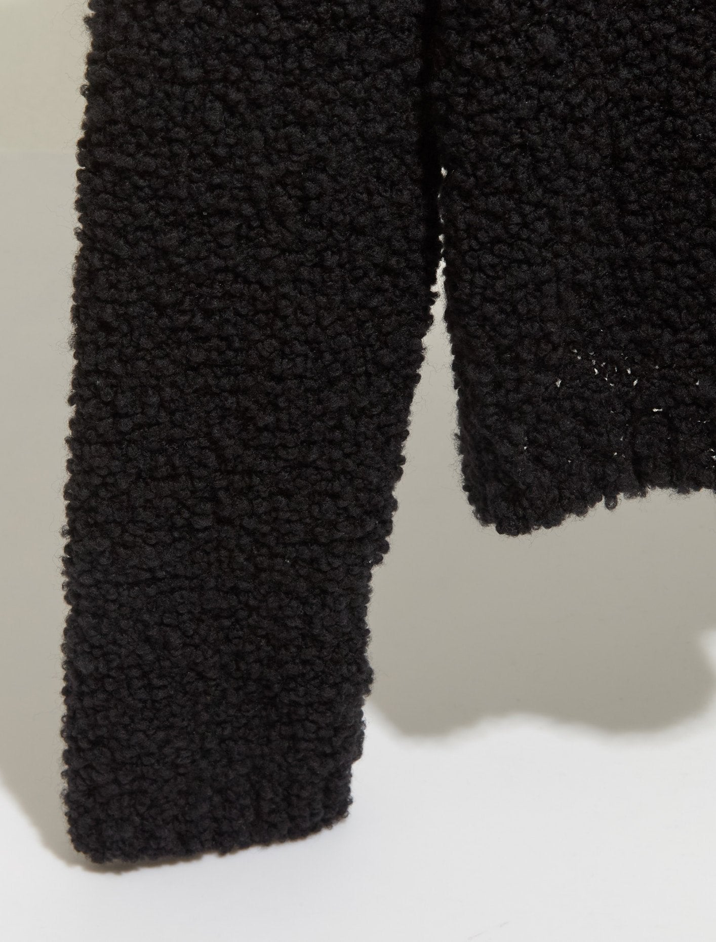 May Black Boucle Cardigan in Black